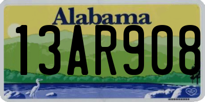 AL license plate 13AR908
