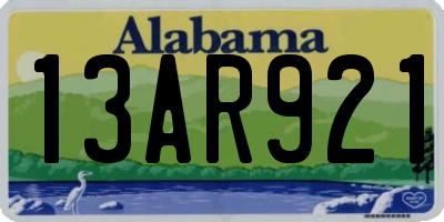 AL license plate 13AR921