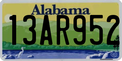 AL license plate 13AR952