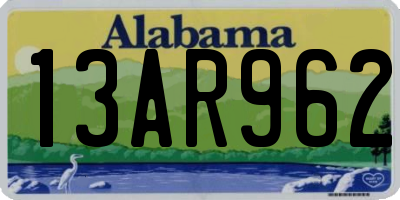 AL license plate 13AR962