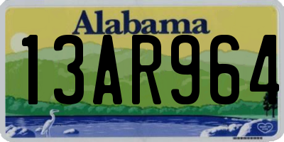 AL license plate 13AR964