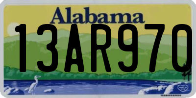 AL license plate 13AR970