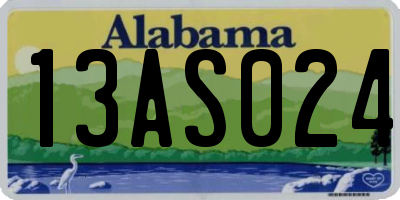 AL license plate 13AS024
