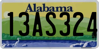 AL license plate 13AS324