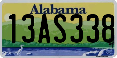 AL license plate 13AS338
