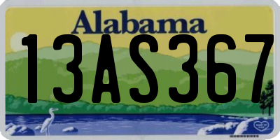 AL license plate 13AS367
