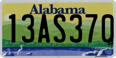 AL license plate 13AS370