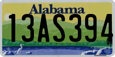 AL license plate 13AS394
