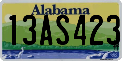 AL license plate 13AS423