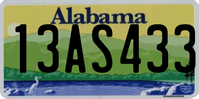 AL license plate 13AS433