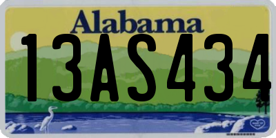 AL license plate 13AS434