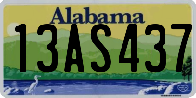 AL license plate 13AS437