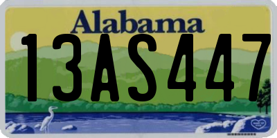 AL license plate 13AS447