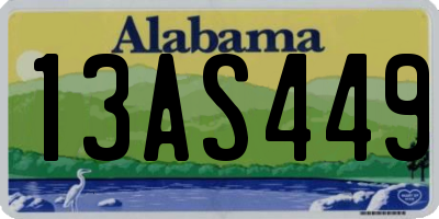 AL license plate 13AS449