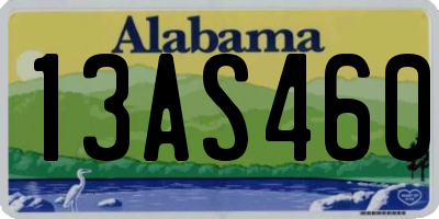 AL license plate 13AS460