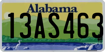 AL license plate 13AS463