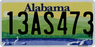 AL license plate 13AS473