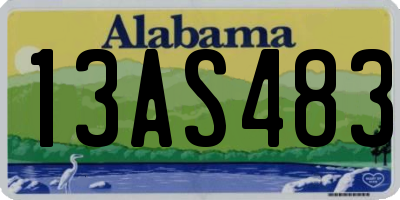 AL license plate 13AS483