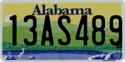 AL license plate 13AS489
