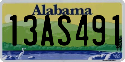 AL license plate 13AS491
