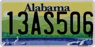 AL license plate 13AS506