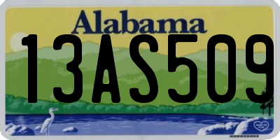 AL license plate 13AS509