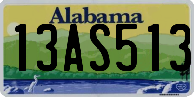 AL license plate 13AS513