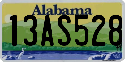 AL license plate 13AS528