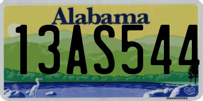 AL license plate 13AS544