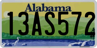 AL license plate 13AS572