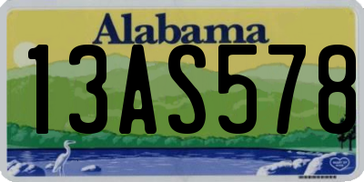 AL license plate 13AS578