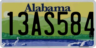 AL license plate 13AS584