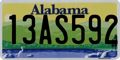 AL license plate 13AS592