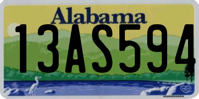 AL license plate 13AS594