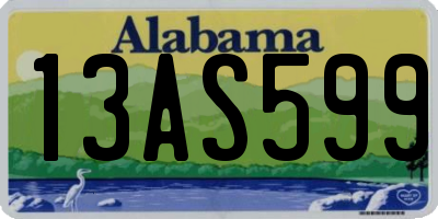 AL license plate 13AS599