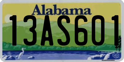 AL license plate 13AS601