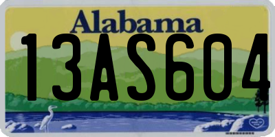 AL license plate 13AS604
