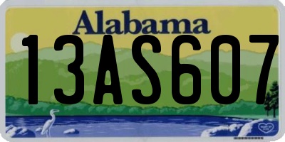 AL license plate 13AS607