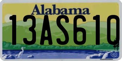 AL license plate 13AS610