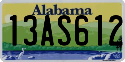 AL license plate 13AS612