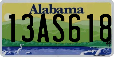 AL license plate 13AS618