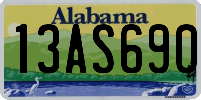 AL license plate 13AS690