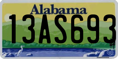 AL license plate 13AS693