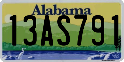 AL license plate 13AS791