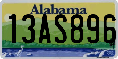 AL license plate 13AS896