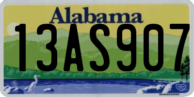AL license plate 13AS907