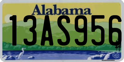 AL license plate 13AS956