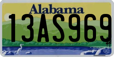 AL license plate 13AS969