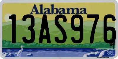 AL license plate 13AS976