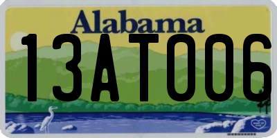 AL license plate 13AT006